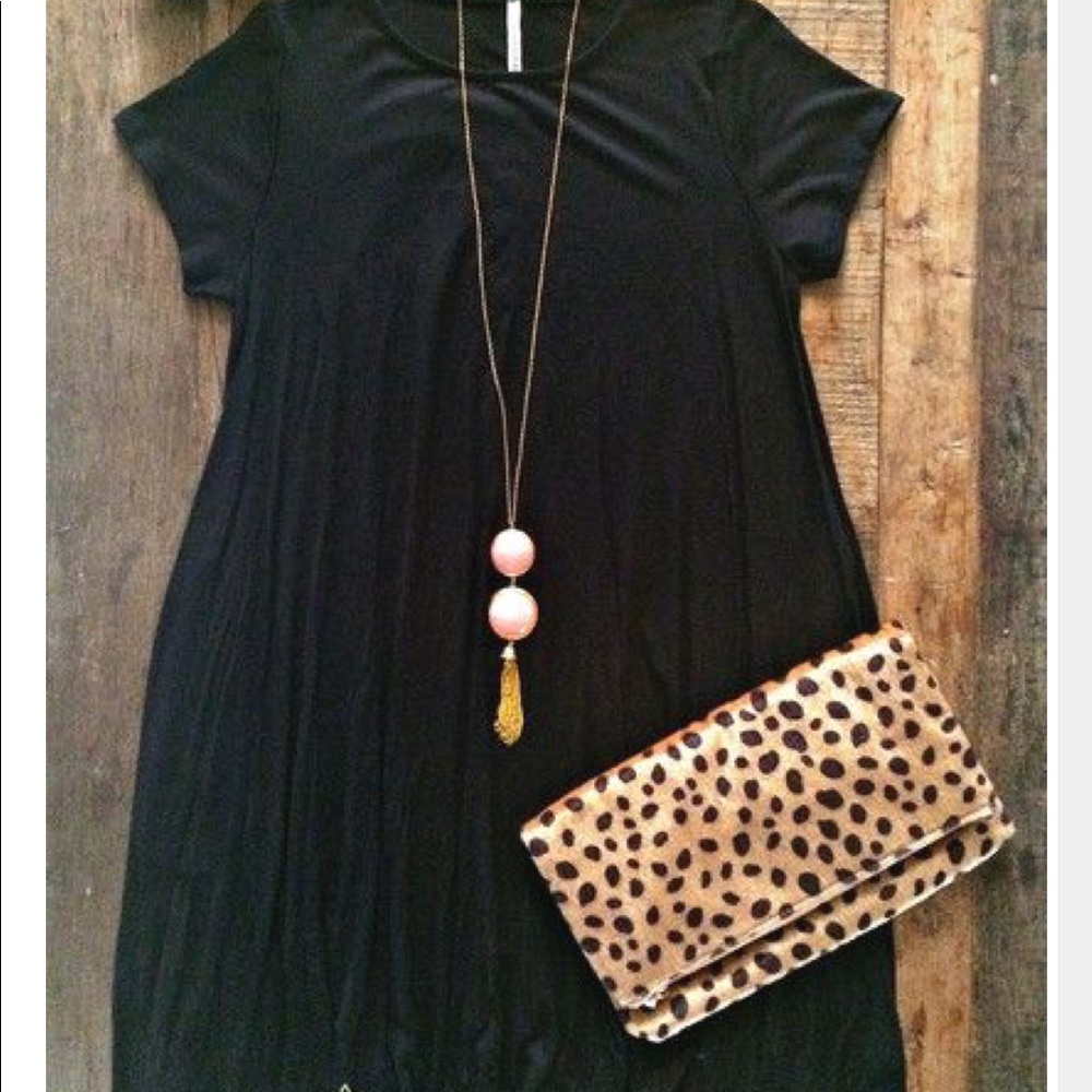 A line knit swing dress